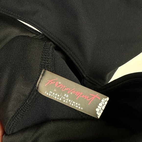 Free People Movement Transend Limits Onesie Bodysuit Asymmetric Cutout Black XS - Picture 9 of 12